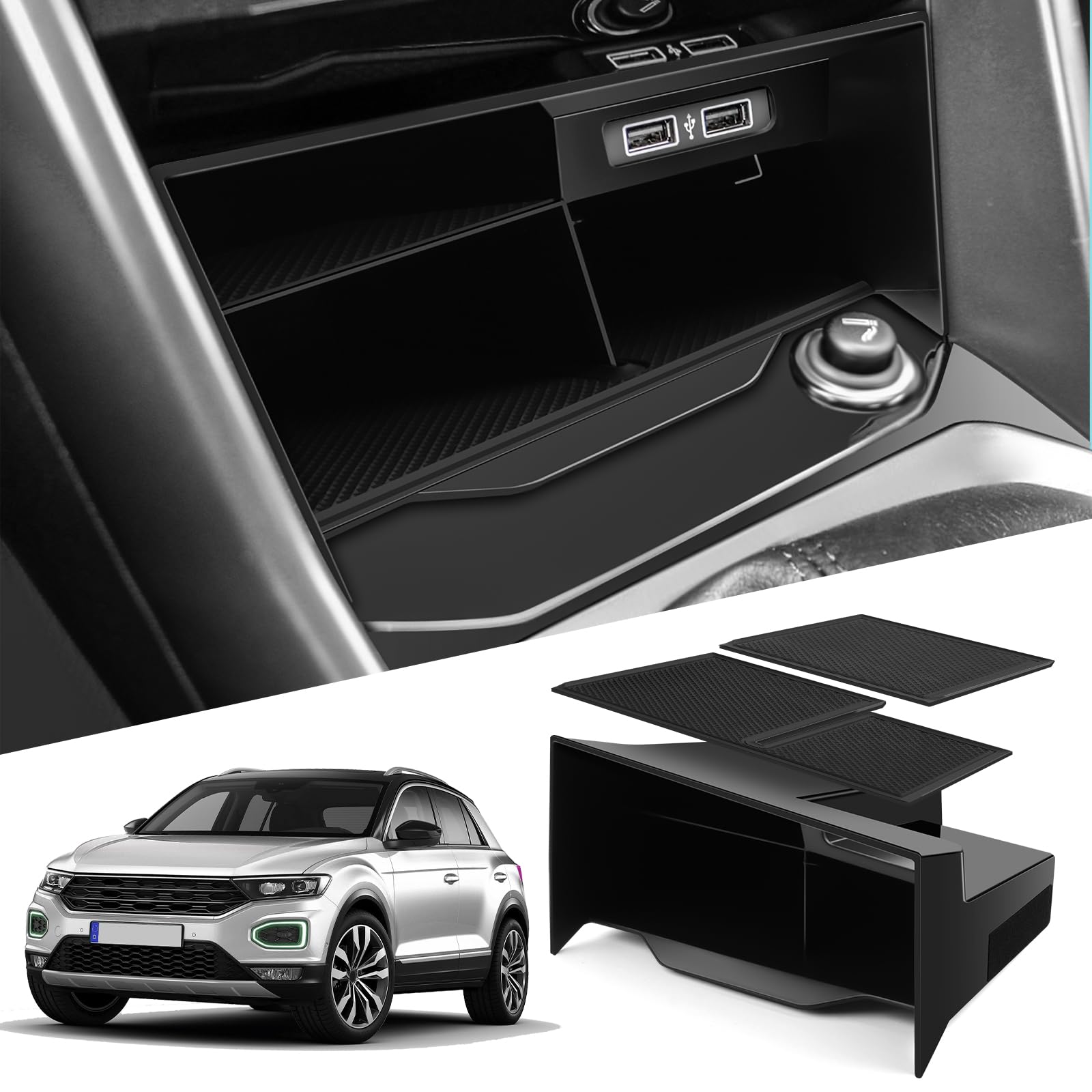 WEIPIN Kompatibel mit VW T-ROC 2018-2021 2022 2023 Mittelkonsole Zentrale Steuerung Multifunktionaler T ROC Aufbewahrungsbox T ROC 2023 Zubehör WEIPIN Kompatibel mit VW T-ROC 2018-2021 2022 2023 Mittelkonsole Zentrale Steuerung Multifunktionaler T ROC Aufbewahrungsbox T ROC 2023 Zubehör von WEIPIN