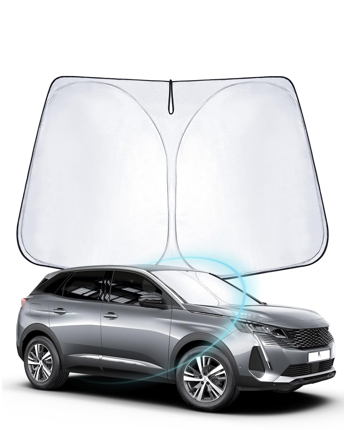 WEIPIN Sonnenschutz Frontscheibe kompatibel mit Peugeo-t 3008 5008 2016-2023, 2024 Windschutzscheibe Sonnenschirm Sonnenblende für 3008 mit UV Schutz, Abkühlung, Innenraum Schütz WEIPIN Sonnenschutz Frontscheibe kompatibel mit Peugeo-t 3008 5008 2016-2023, 2024 Windschutzscheibe Sonnenschirm Sonnenblende für 3008 mit UV Schutz, Abkühlung, Innenraum Schütz von WEIPIN