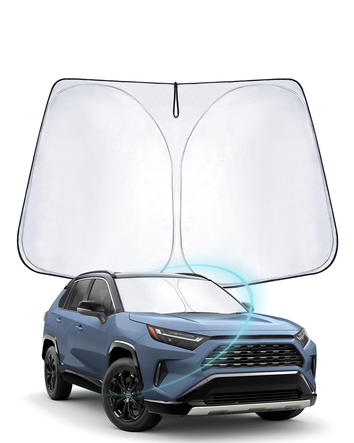 WEIPIN Sonnenschutz Frontscheibe kompatibel mit Toyot-a RAV-4 2019-2021 2022 2023 2024 2025 Windschutzscheibe Sonnenschirm Sonnenblende für RAV-4 2023 mit UV Schutz, Abkühlung, Innenraum Schütz WEIPIN Sonnenschutz Frontscheibe kompatibel mit Toyot-a RAV-4 2019-2021 2022 2023 2024 2025 Windschutzscheibe Sonnenschirm Sonnenblende für RAV-4 2023 mit UV Schutz, Abkühlung, Innenraum Schütz von WEIPIN