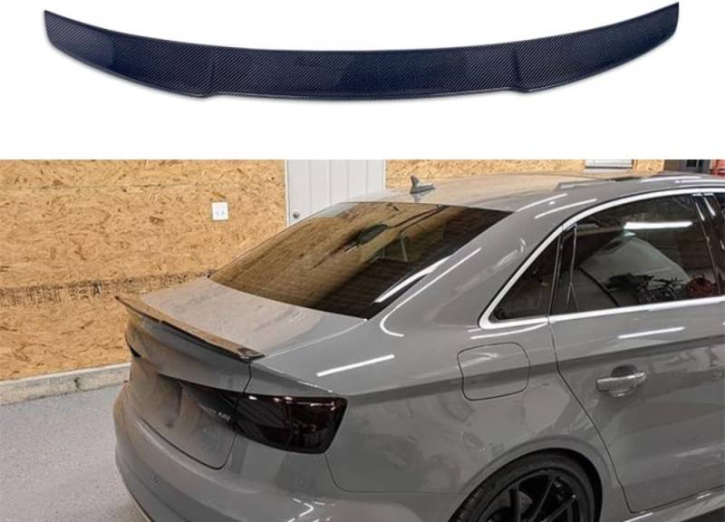 Auto Heckspoiler Spoiler für Audi A3 S3 RS3 Sedan 2014-2020, ABS Material Heckkofferraumlippe Heckspoilerflügel Kofferraum Spoiler Rear Trunk Wing von WEIQQI