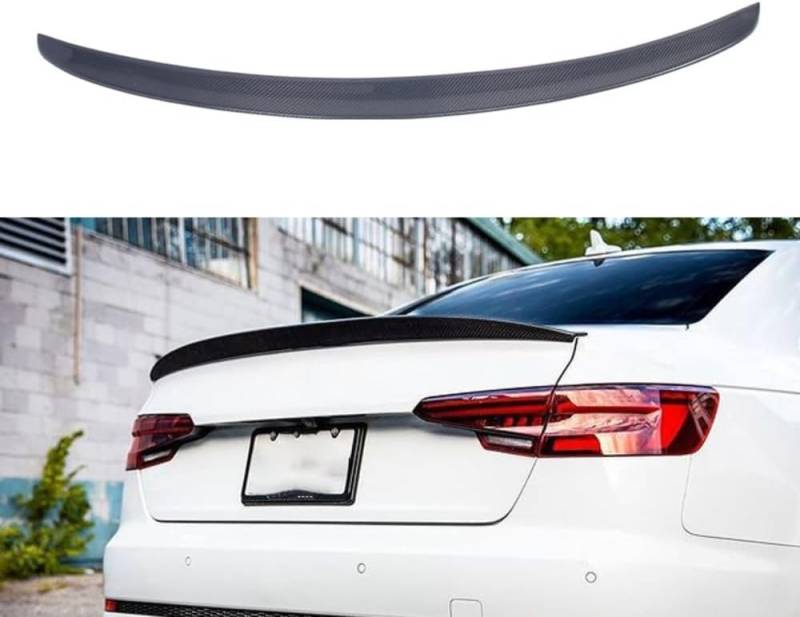 Auto Heckspoiler Spoiler für Audi A4 S4 B9 S 2017-2022, ABS Material Heckkofferraumlippe Heckspoilerflügel Kofferraum Spoiler Rear Trunk Wing von WEIQQI