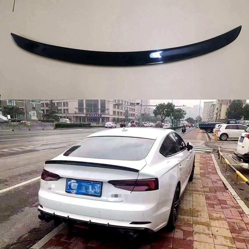 Auto Heckspoiler Spoiler für Audi A5 S5 RS5 B9 Sportback Coupe 2017 2018 2019 2020 2021, ABS Material Heckkofferraumlippe Heckspoilerflügel Kofferraum Spoiler Rear Trunk Wing von WEIQQI