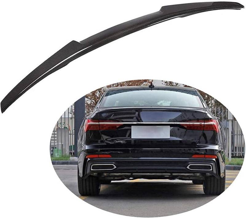 Auto Heckspoiler Spoiler für Audi A6 C8, ABS Material Heckkofferraumlippe Heckspoilerflügel Kofferraum Spoiler Rear Trunk Wing von WEIQQI