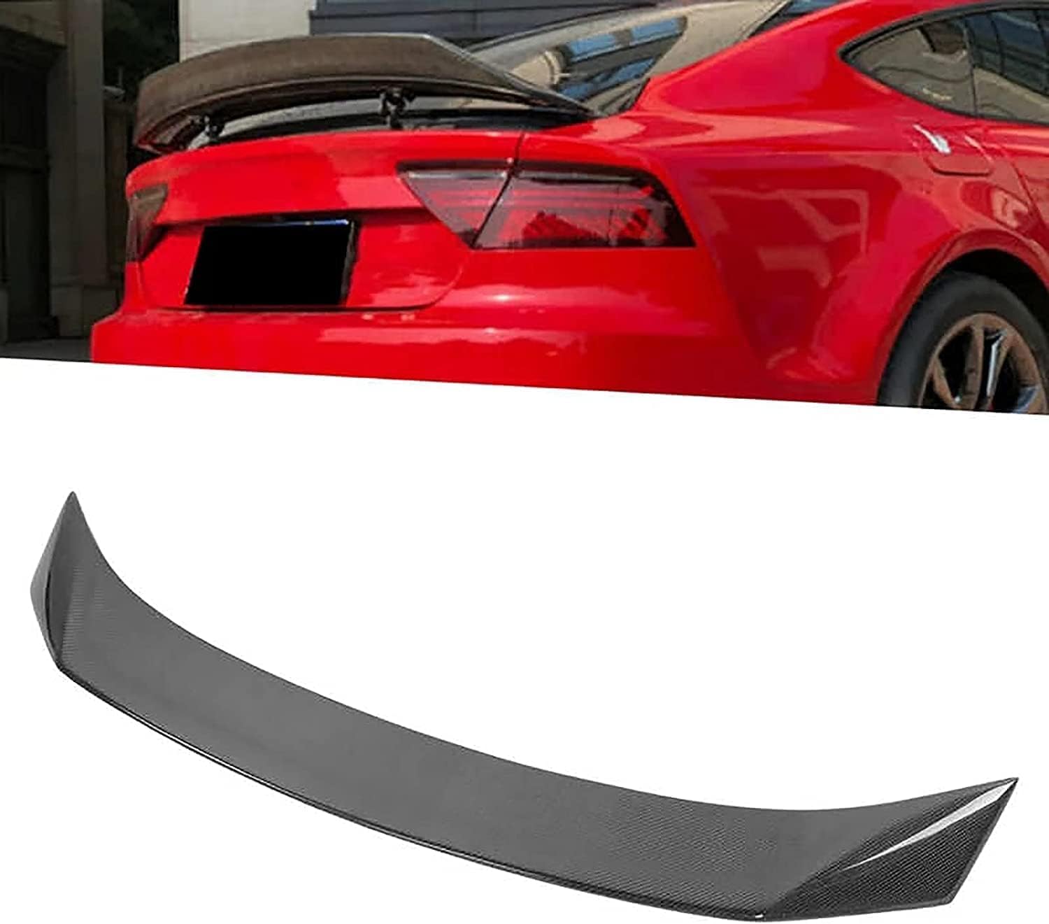 Auto Heckspoiler Spoiler für Audi A7 S7 Rs7 4G8 2013 2014 2015 2016 2017, ABS Material Heckkofferraumlippe Heckspoilerflügel Kofferraum Spoiler Rear Trunk Wing Auto Heckspoiler Spoiler für Audi A7 S7 Rs7 4G8 2013 2014 2015 2016 2017, ABS Material Heckkofferraumlippe Heckspoilerflügel Kofferraum Spoiler Rear Trunk Wing von WEIQQI