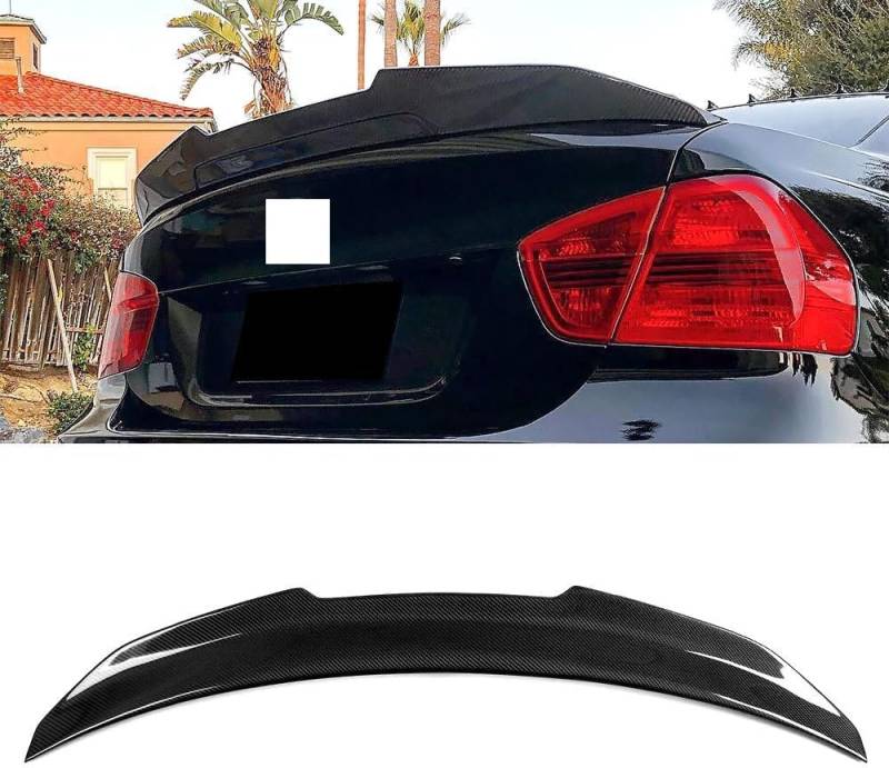 Auto Heckspoiler Spoiler für BMW 3 Series Sedan E90 M3 2005-2012, ABS Material Heckkofferraumlippe Heckspoilerflügel Kofferraum Spoiler Rear Trunk Wing von WEIQQI