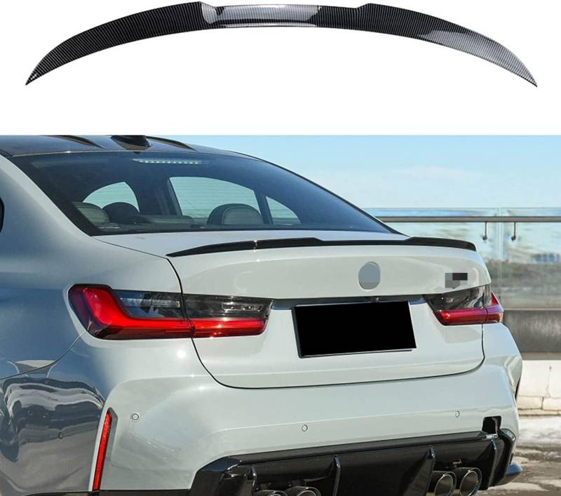 Auto Heckspoiler Spoiler für BMW 3er G20 320i 325i 330i M3 2019+, ABS Material Heckkofferraumlippe Heckspoilerflügel Kofferraum Spoiler Rear Trunk Wing von WEIQQI