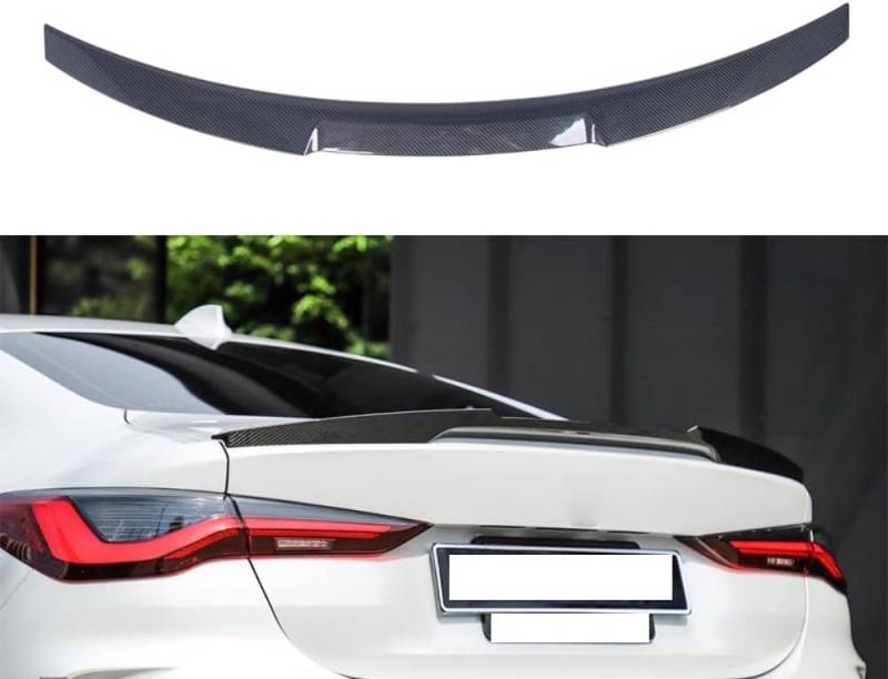 Auto Heckspoiler Spoiler für BMW 4 Series G22 M4 G82 Two Door 2021, ABS Material Heckkofferraumlippe Heckspoilerflügel Kofferraum Spoiler Rear Trunk Wing von WEIQQI
