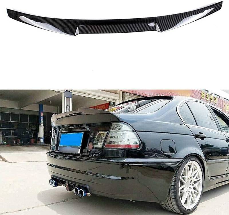Auto Heckspoiler Spoiler für BMW E46 320I 328I 335I Limousine 1998–2005, ABS Material Heckkofferraumlippe Heckspoilerflügel Kofferraum Spoiler Rear Trunk Wing von WEIQQI