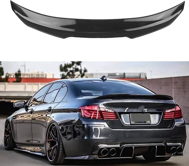 Auto Heckspoiler Spoiler für BMW F10 F18 5 Series M5 2011-2017, ABS Material Heckkofferraumlippe Heckspoilerflügel Kofferraum Spoiler Rear Trunk Wing von WEIQQI