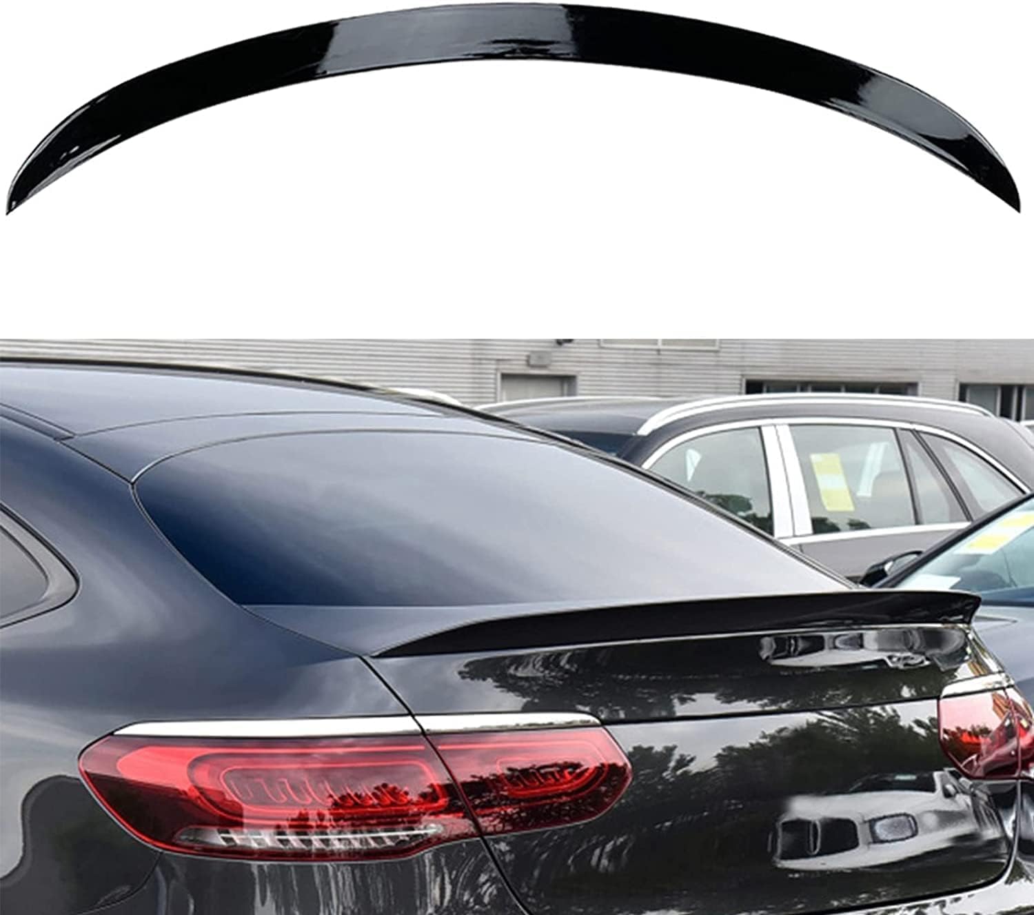 Auto Heckspoiler Spoiler für Benz GLC Coupe C253 GLC260 GLC300 2016 2017 2018 2019 2020 2021 2022, ABS Material Heckkofferraumlippe Heckspoilerflügel Kofferraum Spoiler Rear Trunk Wing Auto Heckspoiler Spoiler für Benz GLC Coupe C253 GLC260 GLC300 2016 2017 2018 2019 2020 2021 2022, ABS Material Heckkofferraumlippe Heckspoilerflügel Kofferraum Spoiler Rear Trunk Wing von WEIQQI