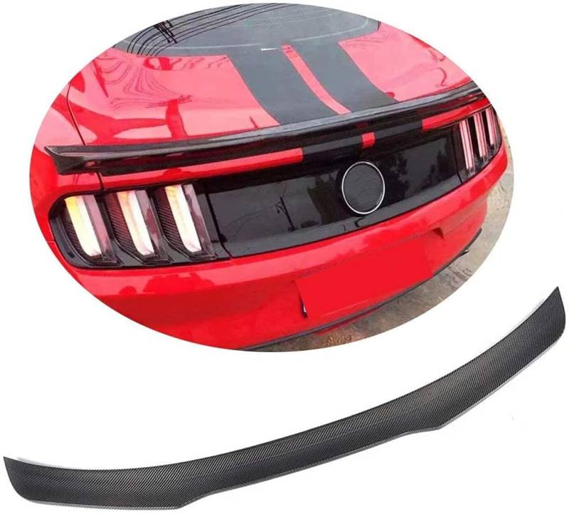 Auto Heckspoiler Spoiler für Ford Mustang S550 GT Coupe 2015-2018, ABS Material Heckkofferraumlippe Heckspoilerflügel Kofferraum Spoiler Rear Trunk Wing von WEIQQI