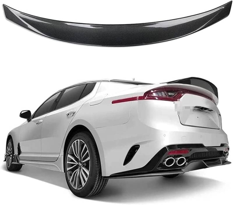 Auto Heckspoiler Spoiler für Kia Stinger 2017-2021, ABS Material Heckkofferraumlippe Heckspoilerflügel Kofferraum Spoiler Rear Trunk Wing von WEIQQI