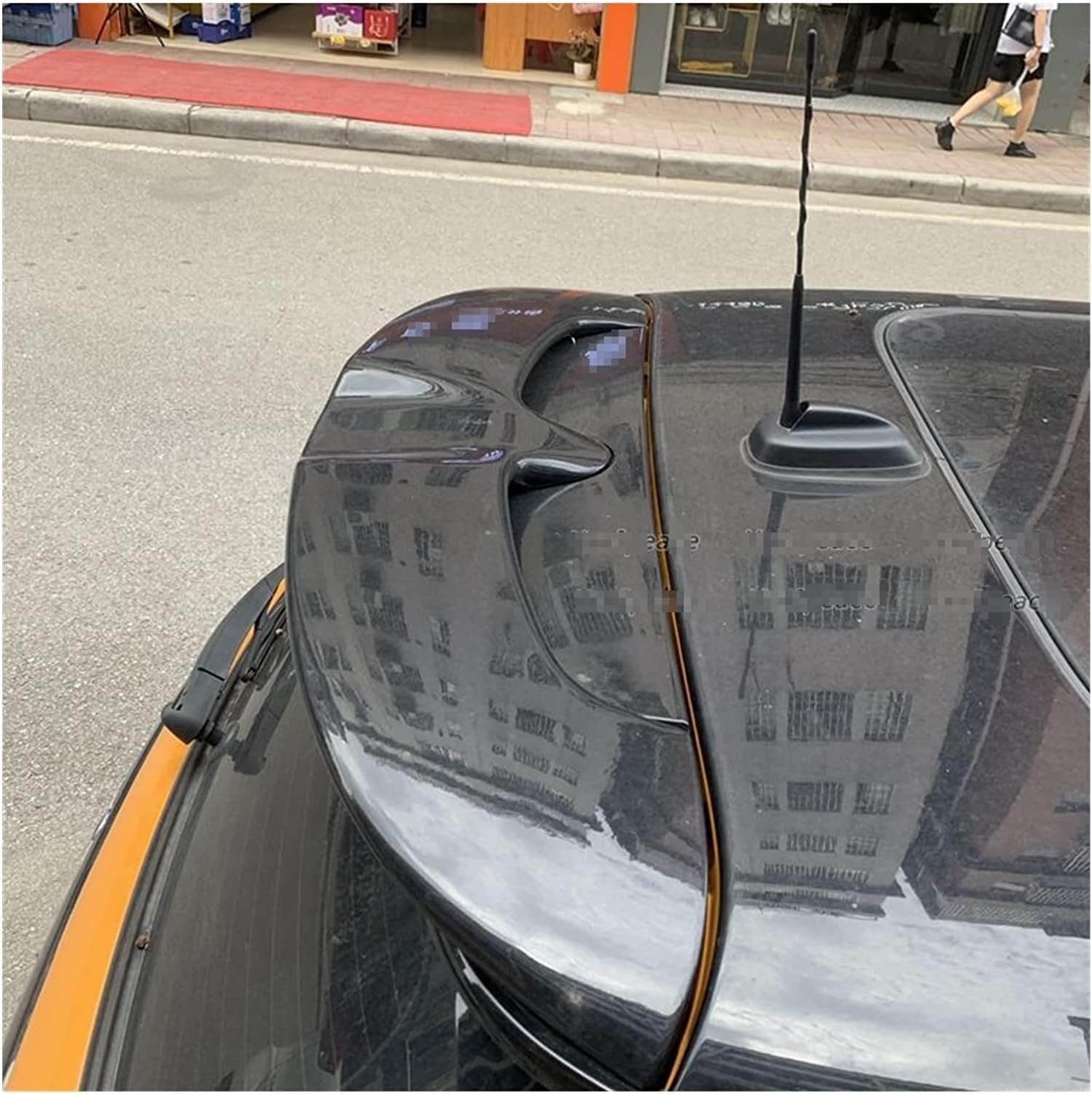 Auto Heckspoiler Spoiler für Mini Cooper S F56 F55 JCW 2013 2014 2015 2016 2017 2018 2019 2020, ABS Material Heckkofferraumlippe Heckspoilerflügel Kofferraum Spoiler Rear Trunk Wing Auto Heckspoiler Spoiler für Mini Cooper S F56 F55 JCW 2013 2014 2015 2016 2017 2018 2019 2020, ABS Material Heckkofferraumlippe Heckspoilerflügel Kofferraum Spoiler Rear Trunk Wing von WEIQQI