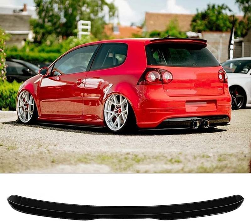 Auto Heckspoiler Spoiler für VW Golf MK5 GTI R32 2004 2005 2006 2007 2008, ABS Material Heckkofferraumlippe Heckspoilerflügel Kofferraum Spoiler Rear Trunk Wing von WEIQQI