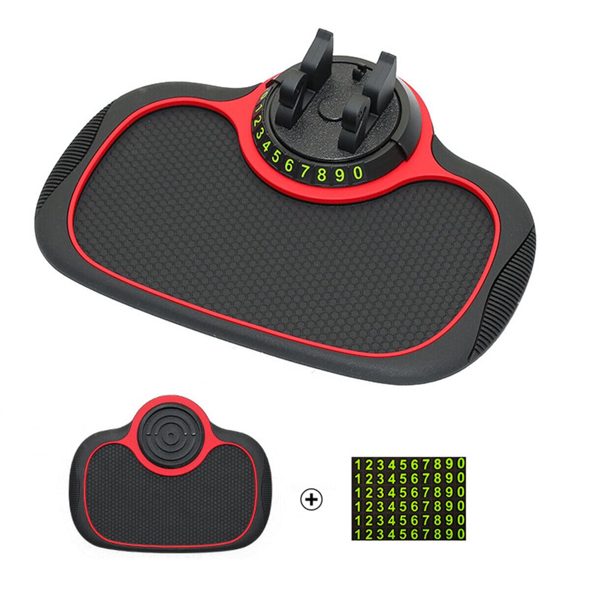 WEISIPU Multifunktions Auto Zubehör Anti-Rutsch-Matte Auto Telefon Halter Auto Stand Anti Skid Pad Rutschfeste Armaturenbrett Mount Matte Nummer Parken Telefon Halter von WEISIPU