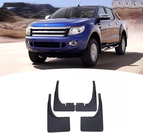 4 Stück Schmutzfänger für Ford Ranger 2011-2019, Vordere Hintere Spritzschutz Schmutzlappen Auto Styling Schützen Zubehör von WEISLA