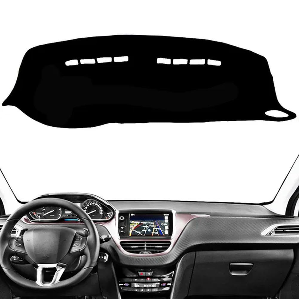 Auto-Armaturenbrett-Abdeckung, Armaturenbrett-Matte, für Peugeot 208 2008 2013-2015 2016 2017 2018 2019, Armaturenbrett-Abdeckung, Rutschfester Teppich-Schutzschild Auto-Armaturenbrett-Abdeckung, Armaturenbrett-Matte, für Peugeot 208 2008 2013-2015 2016 2017 2018 2019, Armaturenbrett-Abdeckung, Rutschfester Teppich-Schutzschild von WEISUANSZ