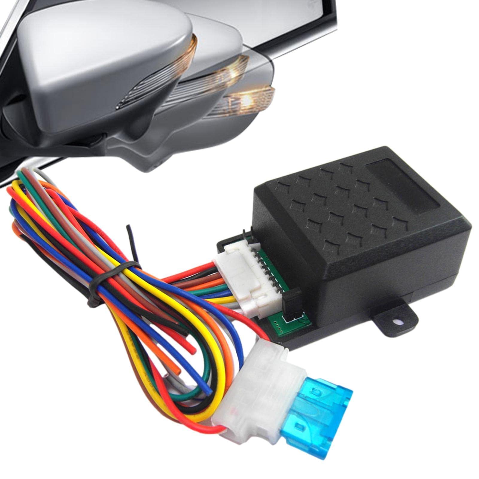 WEITING Automatisch klappbares Spiegelmodul,Auto Seitenrückspiegel Klappsystem | Universelles, automatisch elektrisches, elektrisch verstellbares Spiegel-Klappsteuermodul WEITING Automatisch klappbares Spiegelmodul,Auto Seitenrückspiegel Klappsystem | Universelles, automatisch elektrisches, elektrisch verstellbares Spiegel-Klappsteuermodul von WEITING