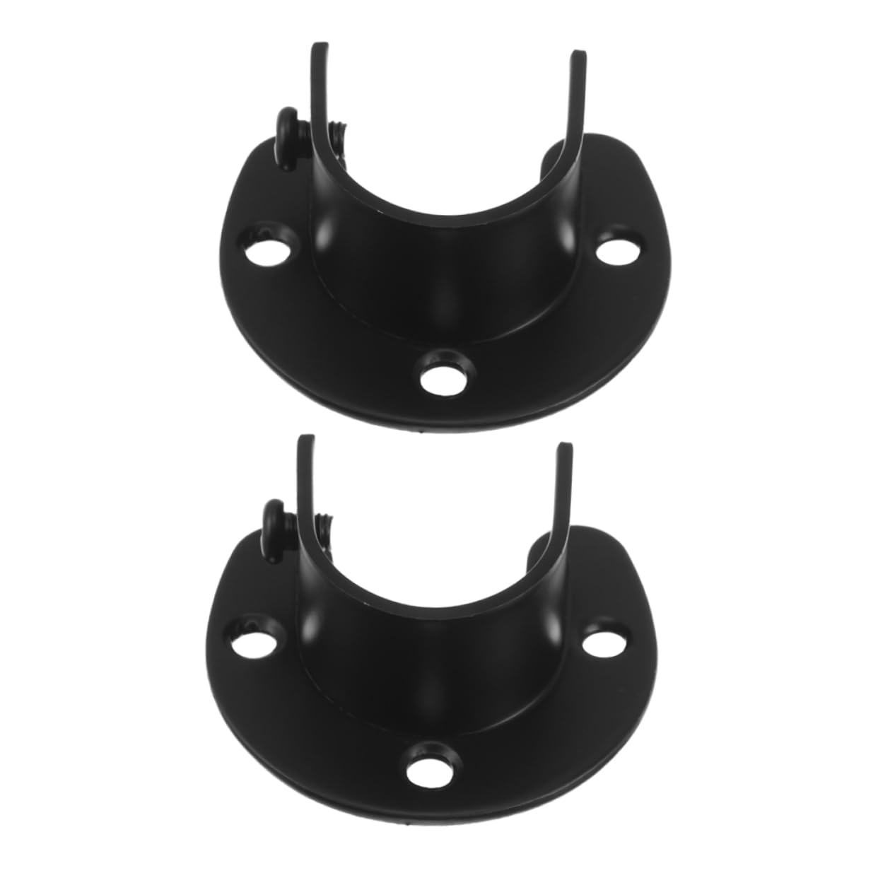 WEKADRIN 2 Stück Rohrhalter aus Edelstahl Gardinenstangen-Endstützen Kleiderstange Stangenbuchse Stangenhalter aus Edelstahl Schrankstange Sockel Rostfreier Stahl Black WEKADRIN 2 Stück Rohrhalter aus Edelstahl Gardinenstangen-Endstützen Kleiderstange Stangenbuchse Stangenhalter aus Edelstahl Schrankstange Sockel Rostfreier Stahl Black von WEKADRIN
