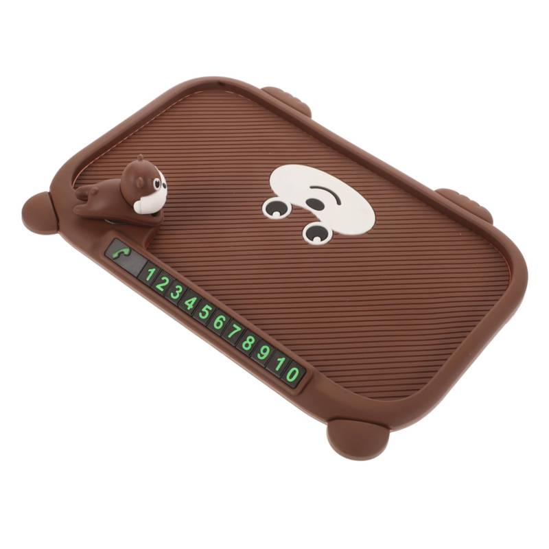 WEKADRIN rutschfeste Matte Auto armaturenbrett Matte rutschfeste Telefonunterlage fürs Auto Auto-Armaturenbrett rutschfeste Armaturenbrettmatte PVC Light Brown von WEKADRIN