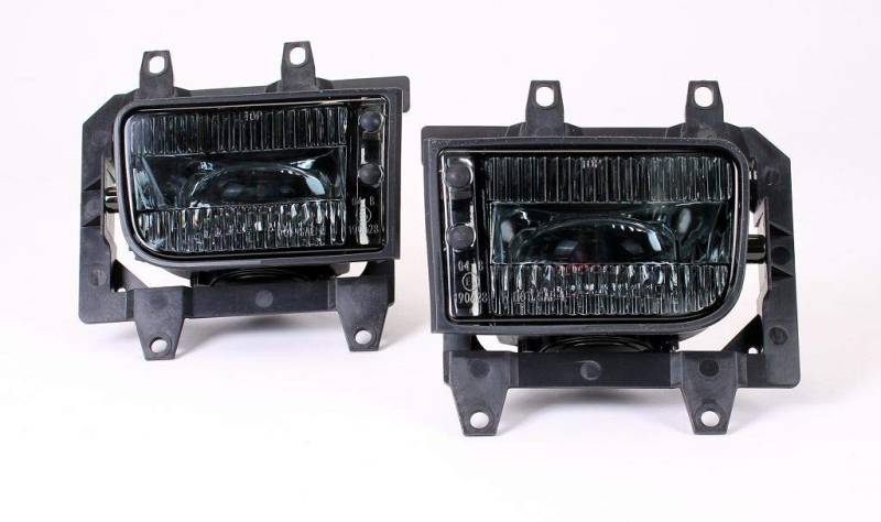 Nebelscheinwerfer Set Echtglas schwarz H3 passend für 3er E30 Facelift 1987-1994 von WEKO Parts