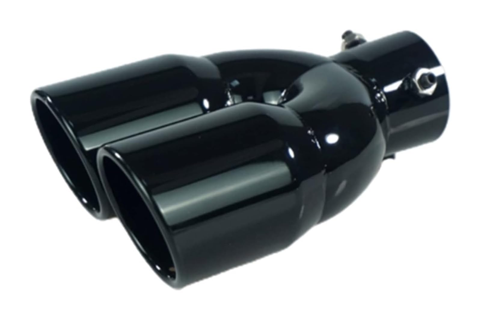 Auto Endrohre Auspuff-Endrohr Universal 63 Mm Auto-Einlass Doppelläufig Hintere Auspuffspitze Endrohr Schalldämpfer Auslass Auto-Auspuffspitzen(Black W) von WEKPOPMEVL