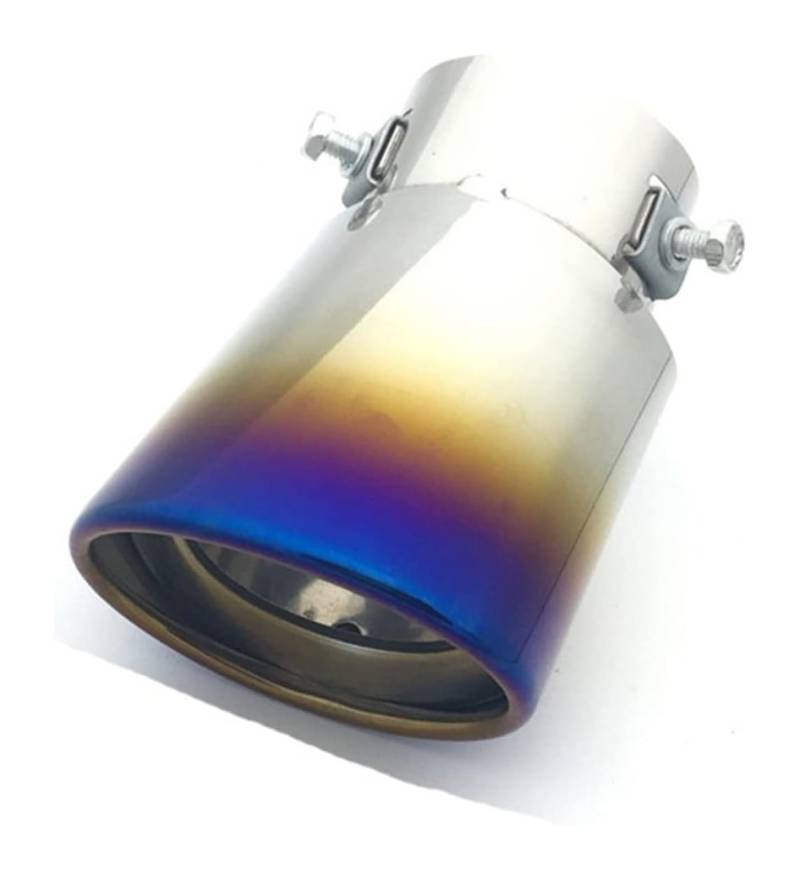 Auto Endrohre Auspuffspitze Universal-Auto-Auspuff-Schalldämpfer Edelstahlrohr Chrom-Auspuff-Endschalldämpfer Auto-Auspuff-Endrohr(Bent) von WEKPOPMEVL