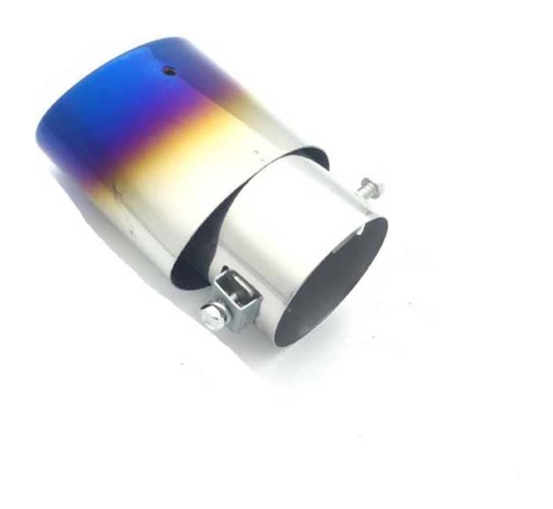 Auto Endrohre Auspuffspitze Universal-Auto-Auspuff-Schalldämpfer Edelstahlrohr Chrom-Auspuff-Endschalldämpfer Auto-Auspuff-Endrohr(Straight) von WEKPOPMEVL