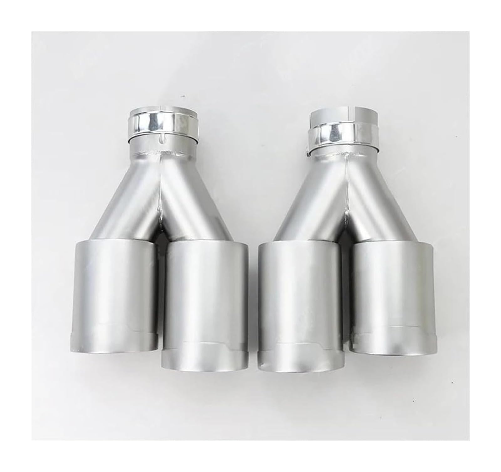Auto Endrohre Auto Auspuff Endrohr Spitze Auspuff Tipps Matt Edelstahl Dual Rohre Universal Auspuff System Düsen Für Schalldämpfer(Left in63-out89mm) von WEKPOPMEVL