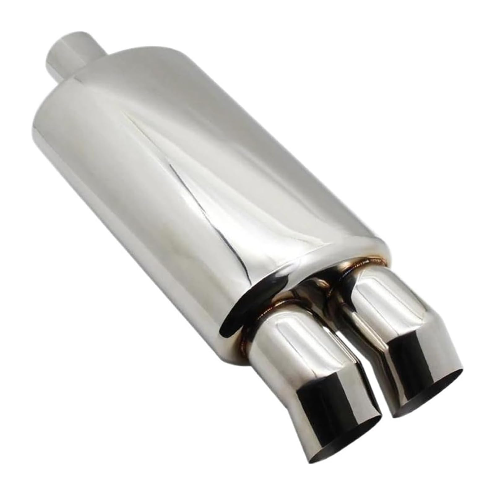 Auto Endrohre Auto Auspuff Endrohr Spitze Auto Abgasanlagen Schalldämpfer M Trommel Universal Burned Schalldämpfer Doppel Export 63 MM 76 MM(Bend Silver 63mm) von WEKPOPMEVL