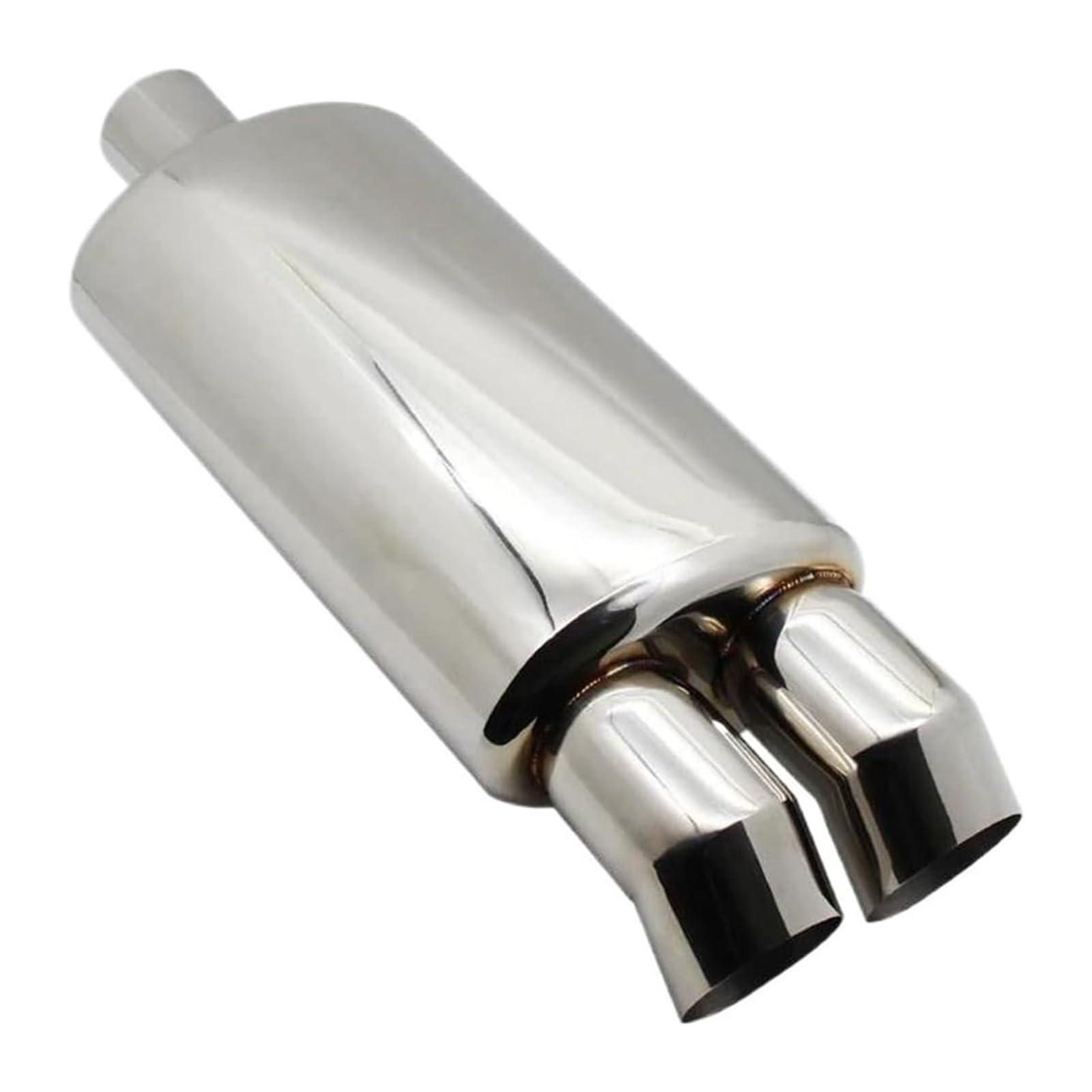 Auto Endrohre Auto Auspuff Endrohr Spitze Auto Abgasanlagen Schalldämpfer M Trommel Universal Burned Schalldämpfer Doppel Export 63 MM 76 MM(Bend Silver 76mm) von WEKPOPMEVL