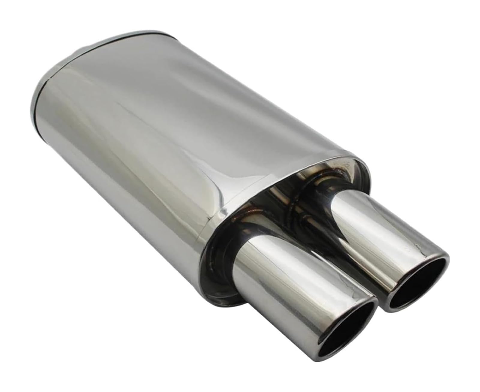 Auto Endrohre Auto Auspuff Endrohr Spitze Auto Abgasanlagen Schalldämpfer M Trommel Universal Burned Schalldämpfer Doppel Export 63 MM 76 MM(Straight Silver 63mm) von WEKPOPMEVL