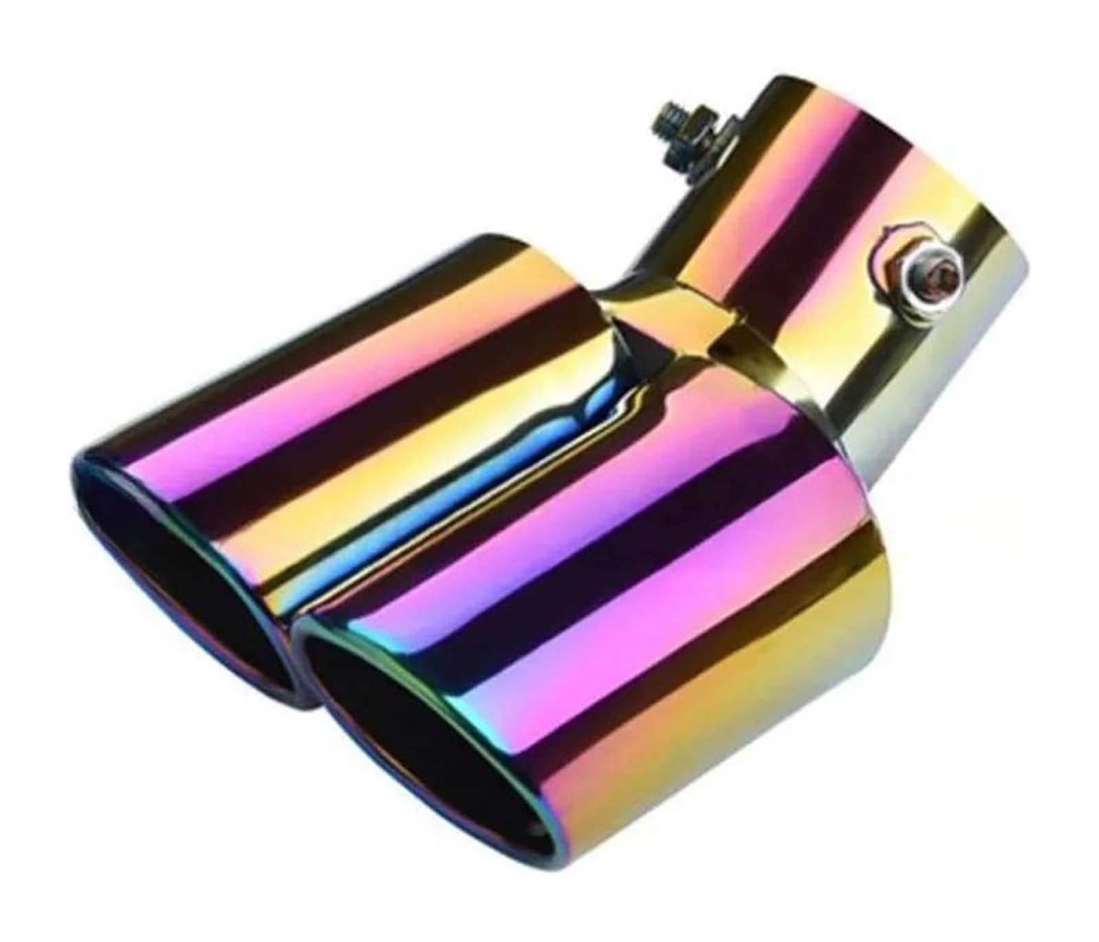 Auto Endrohre Auto Auspuff Endrohr Spitze Auto Auspuff Spitze Schalldämpfer Auto Auspuff EndrohreDoppel Rohre Runde Auspuff Für Fahrzeug(Curved beveled mouth) von WEKPOPMEVL