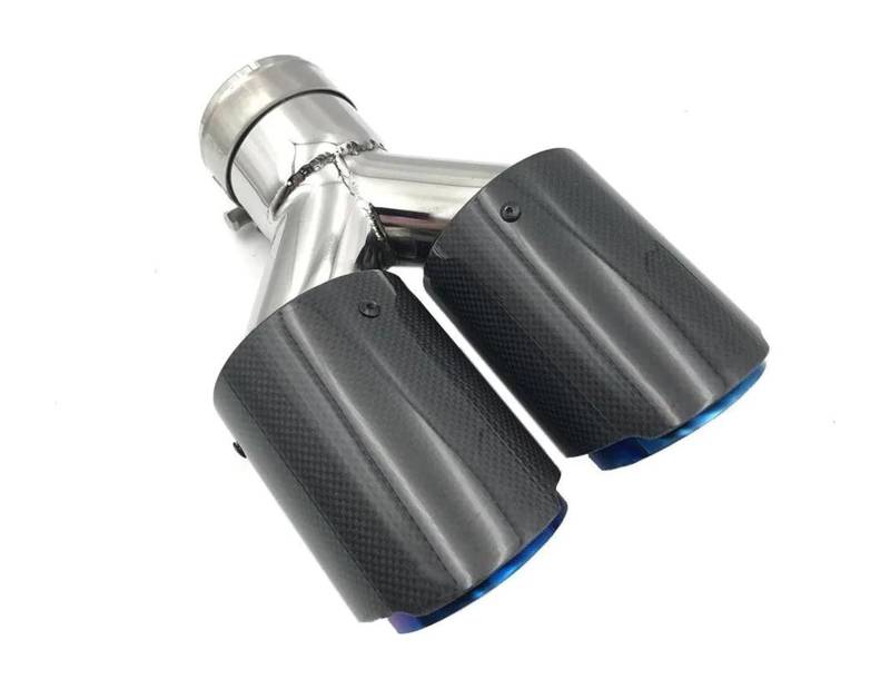 Auto Endrohre Auto Auspuff Endrohr Spitze Rohr Universal Dual Automobil Glänzend Carbon Faser Auspuff Endrohr von WEKPOPMEVL