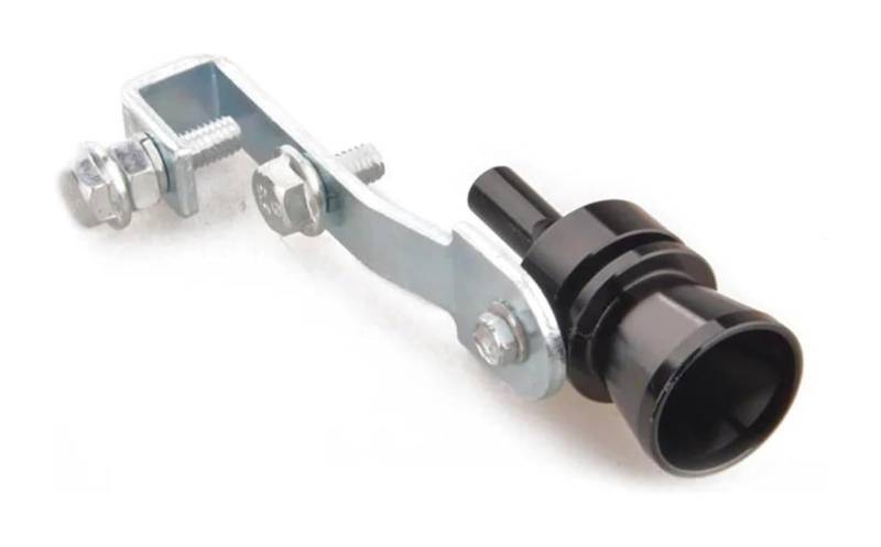 Auto Endrohre Auto Auspuff Endrohr Spitze Turbo Sound Auto Auspuff Booster Lautsprecher Universal Auto Schalldämpfer Endrohr Whistle Blow Off Ventil(Black M) von WEKPOPMEVL