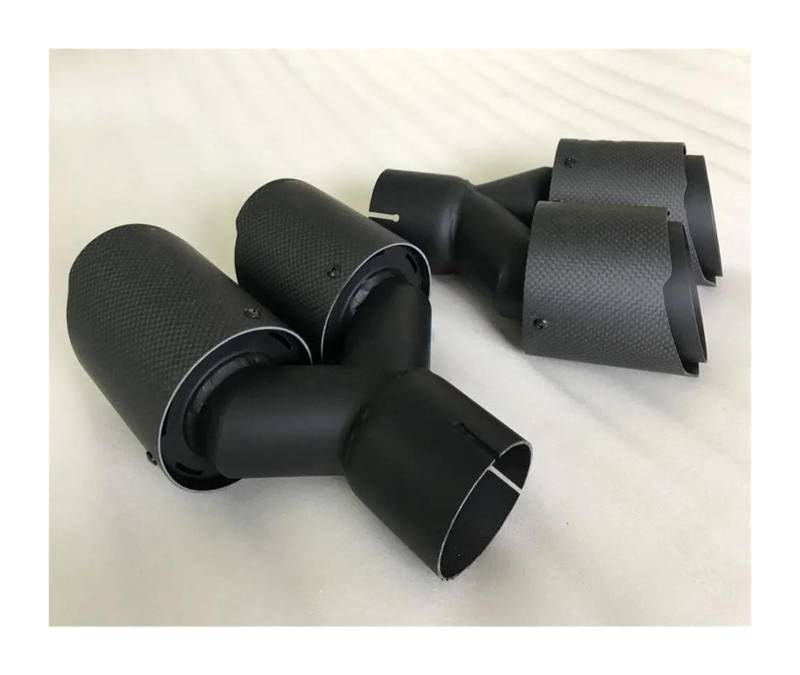 Auto Endrohre Auto Auspuff Endrohr Spitze Universal Dual Automobile Auspuffrohr Schalldämpfer Auto Zubehör Modifikation von WEKPOPMEVL