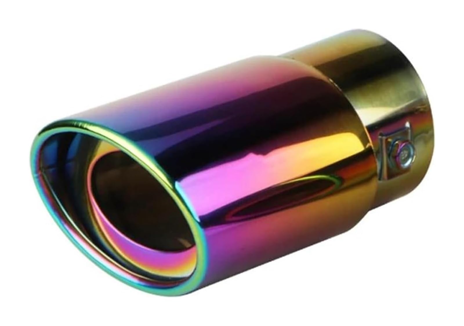 Auto Endrohre Auto Auspuff Endrohr Spitze Universal Runde Schalldämpfer Schwanz Trim Auto Auspuff Schalldämpfer Rohr Einlass 1,5-2,75 Zoll(63mm color straight) von WEKPOPMEVL