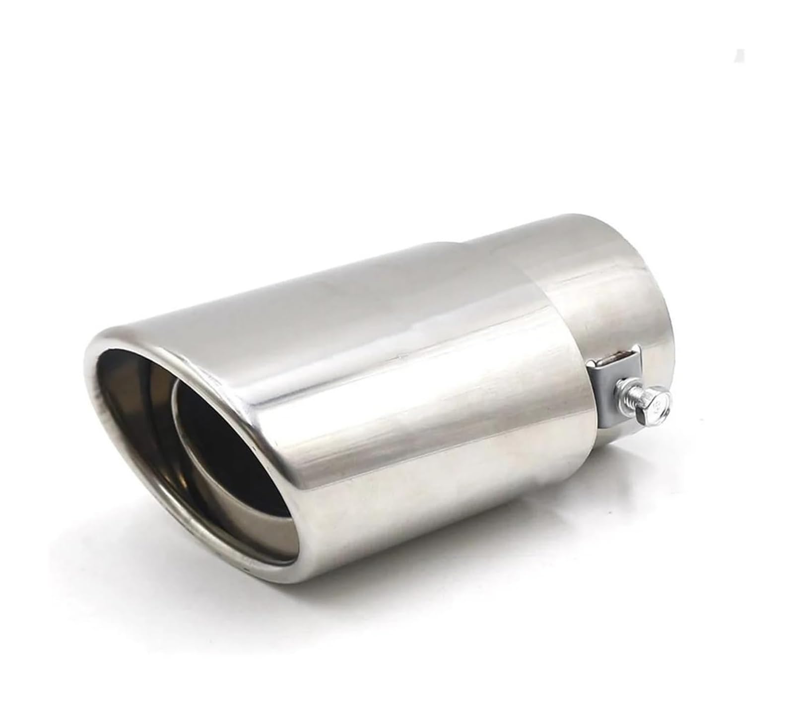 Auto Endrohre Auto-Auspuffrohr-Endrohr-Spitze Universelle Auto-Auspuff-Schalldämpfer-Spitze Rundes Edelstahlrohr Auspuff-Endschalldämpfer-Spitzenrohr(Silver straight) von WEKPOPMEVL