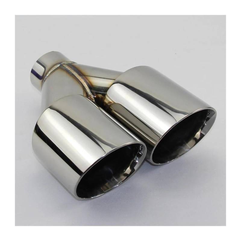 Auto Endrohre Auto-Auspuffrohr-Endrohr-Spitzenzubehör Und Helles Gesicht Ohne Markierte Y-Typ-Doppelauslass-gerade Kante(63MM - 89MM) von WEKPOPMEVL