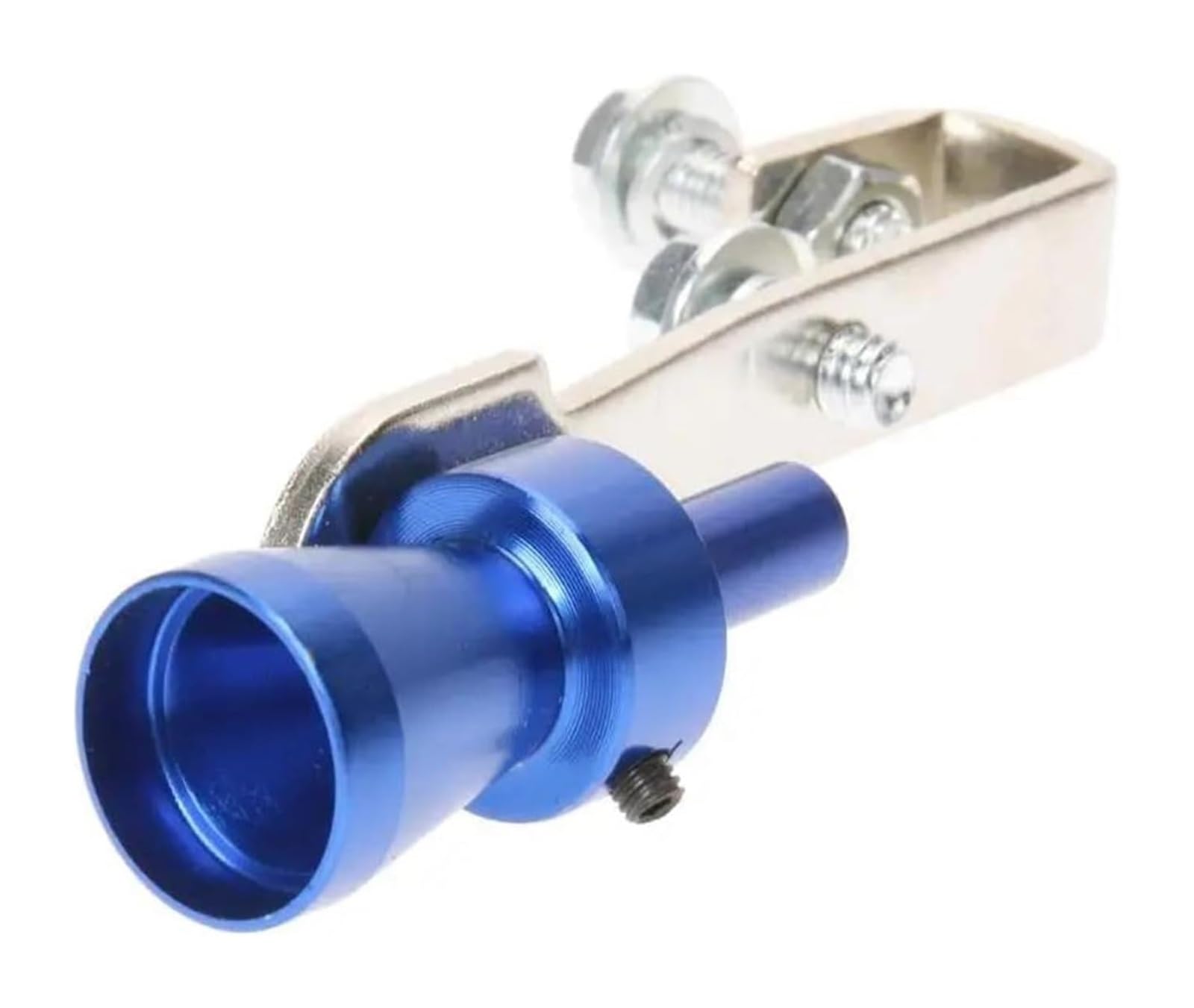 Auto Endrohre Auto-Auspuffrohr-Endrohrspitze Aluminiumlegierung Größe S Universal-Auto-Turbo-Sound-Whistle Schalldämpfer Auspuffrohr(Blau) von WEKPOPMEVL