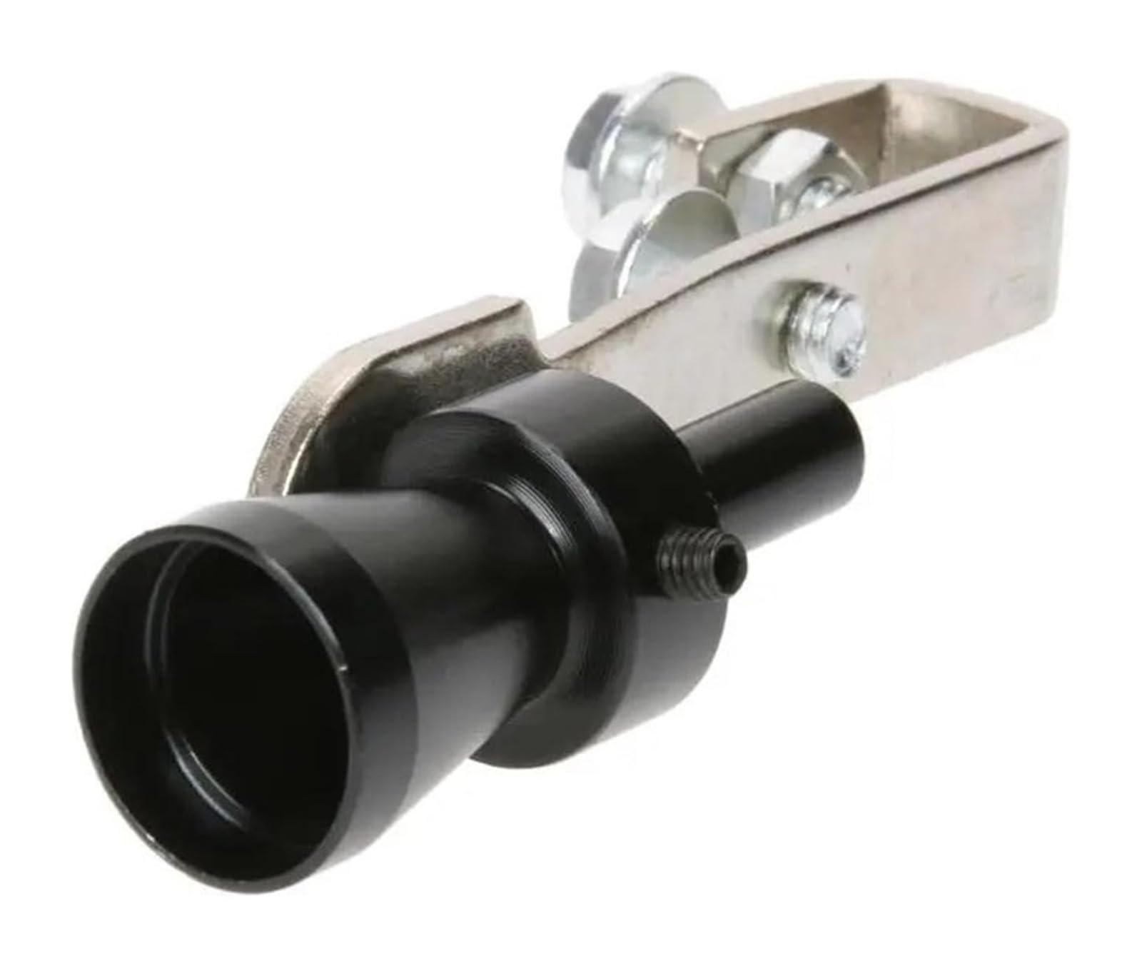 Auto Endrohre Auto-Auspuffrohr-Endrohrspitze Aluminiumlegierung Größe S Universal-Auto-Turbo-Sound-Whistle Schalldämpfer Auspuffrohr(Schwarz) von WEKPOPMEVL