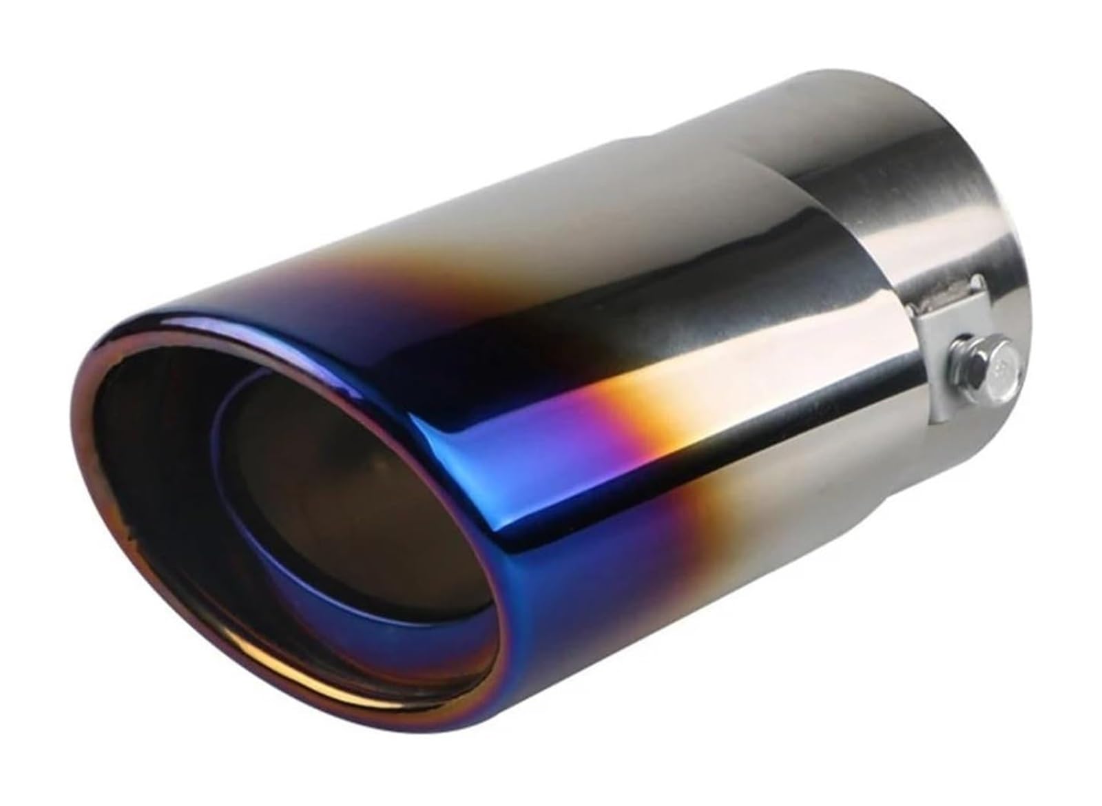 Auto Endrohre Auto-Auspuffrohr-Endrohrspitze Auto-Auspuff-Schalldämpfer-Spitze Einzelauslass Auto-Heck-Heck-Auspuffanlage Universal-Heckschalldämpfer(A Straight) von WEKPOPMEVL