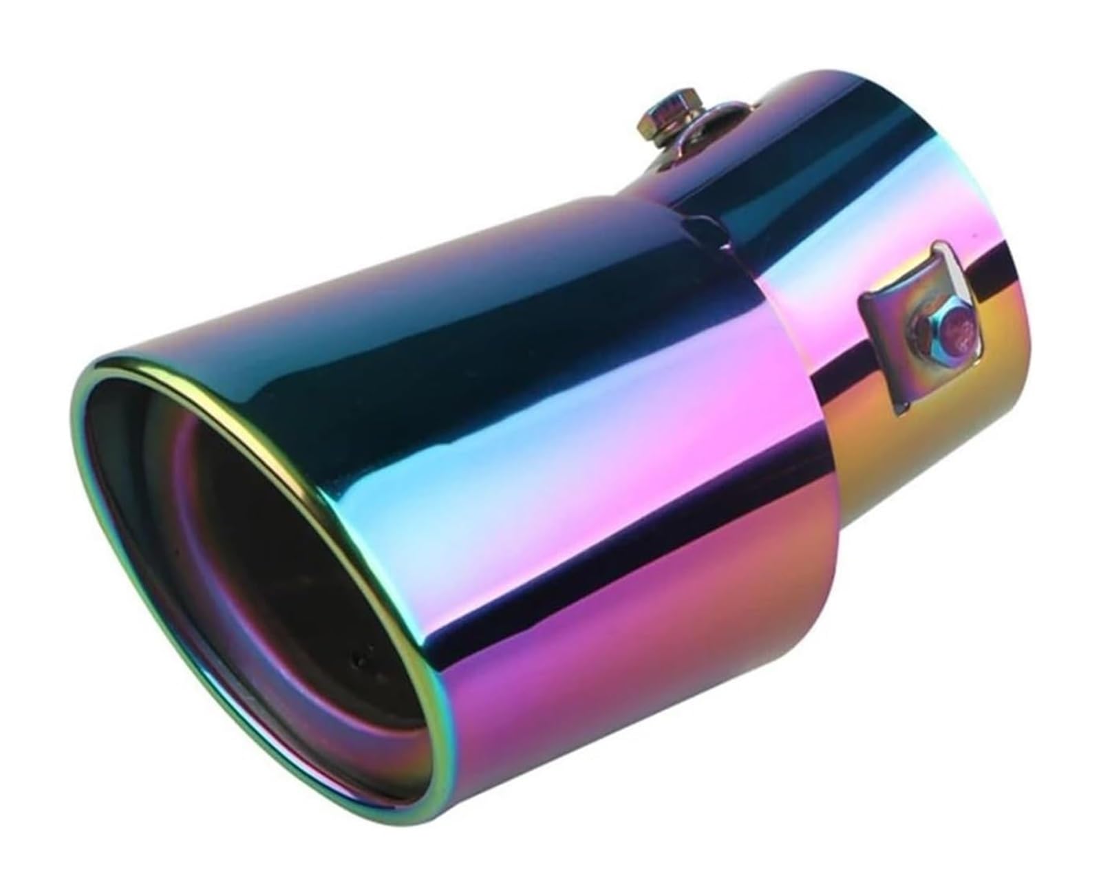 Auto Endrohre Auto-Auspuffrohr-Endrohrspitze Auto-Auspuff-Schalldämpfer-Spitze Einzelauslass Auto-Heck-Heck-Auspuffanlage Universal-Heckschalldämpfer(C Bend) von WEKPOPMEVL