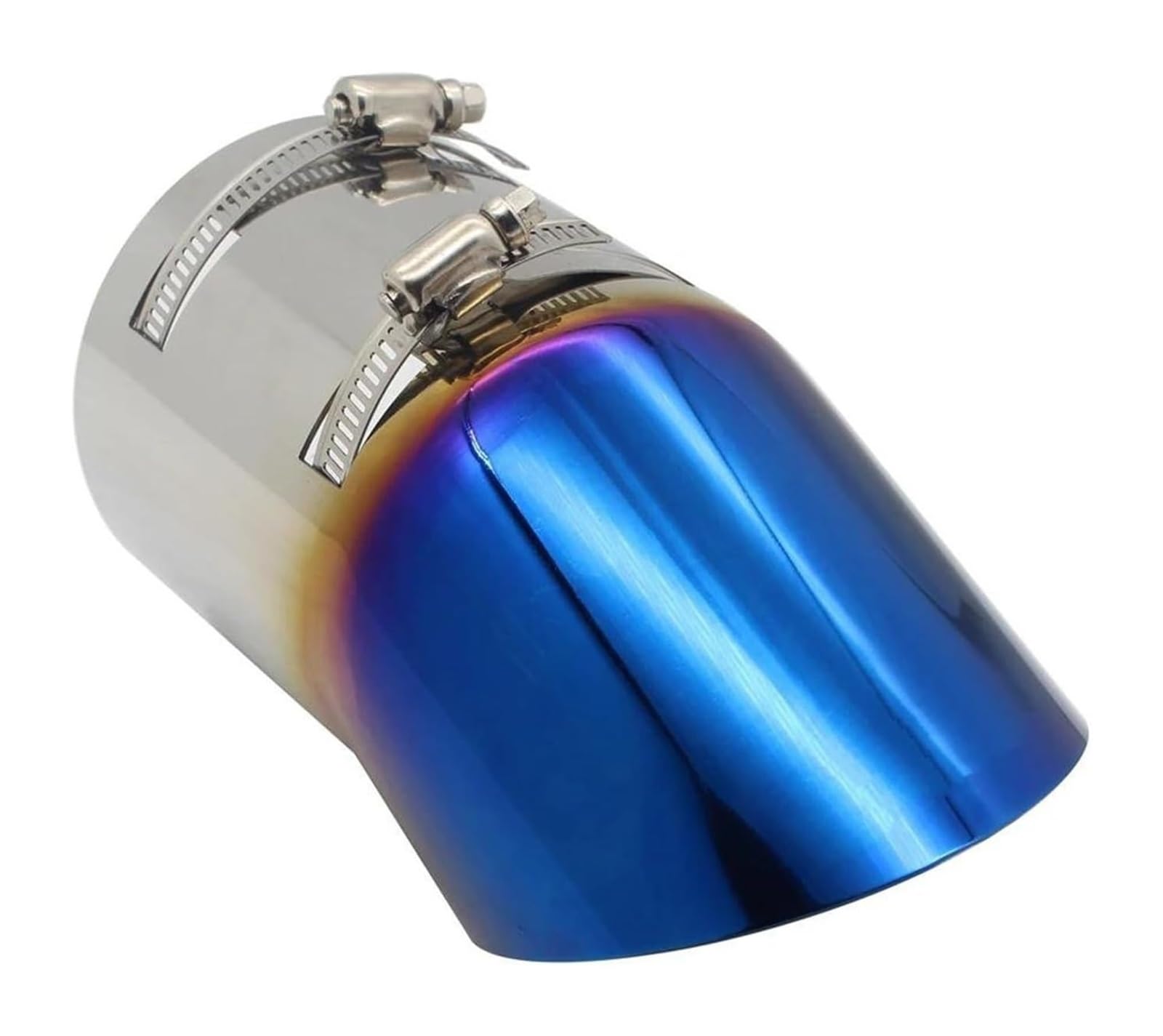 Auto Endrohre Auto-Auspuffrohr-Endrohrspitze Auto-Styling-Schalldämpfer Auspuff-Heck-Halsrohr-Spitze Universal-Auto-Schalldämpfer Mit Großem Durchmesser Und 96 Mm(Blau) von WEKPOPMEVL