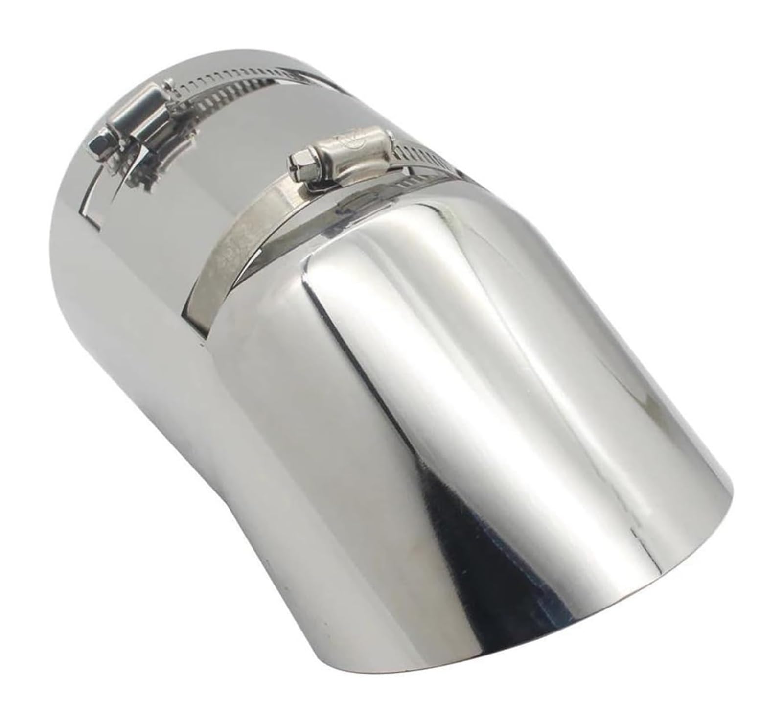 Auto Endrohre Auto-Auspuffrohr-Endrohrspitze Auto-Styling-Schalldämpfer Auspuff-Heck-Halsrohr-Spitze Universal-Auto-Schalldämpfer Mit Großem Durchmesser Und 96 Mm(Silber) von WEKPOPMEVL