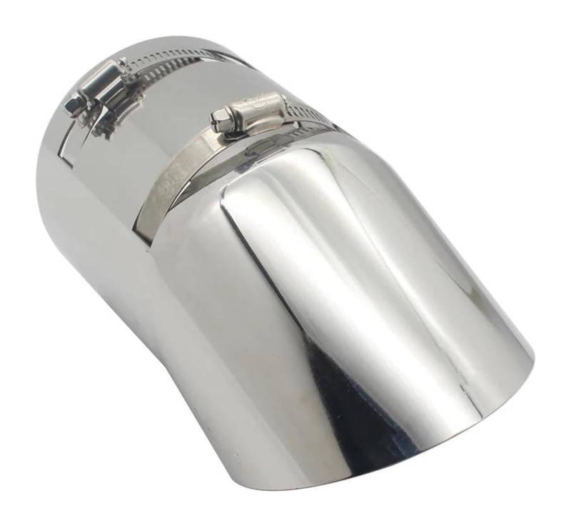Auto Endrohre Auto-Auspuffrohr-Endrohrspitze Auto-Styling-Schalldämpfer Auspuff-Heck-Halsrohr-Spitze Universal-Auto-Schalldämpfer Mit Großem Durchmesser Und 96 Mm(Silber) von WEKPOPMEVL