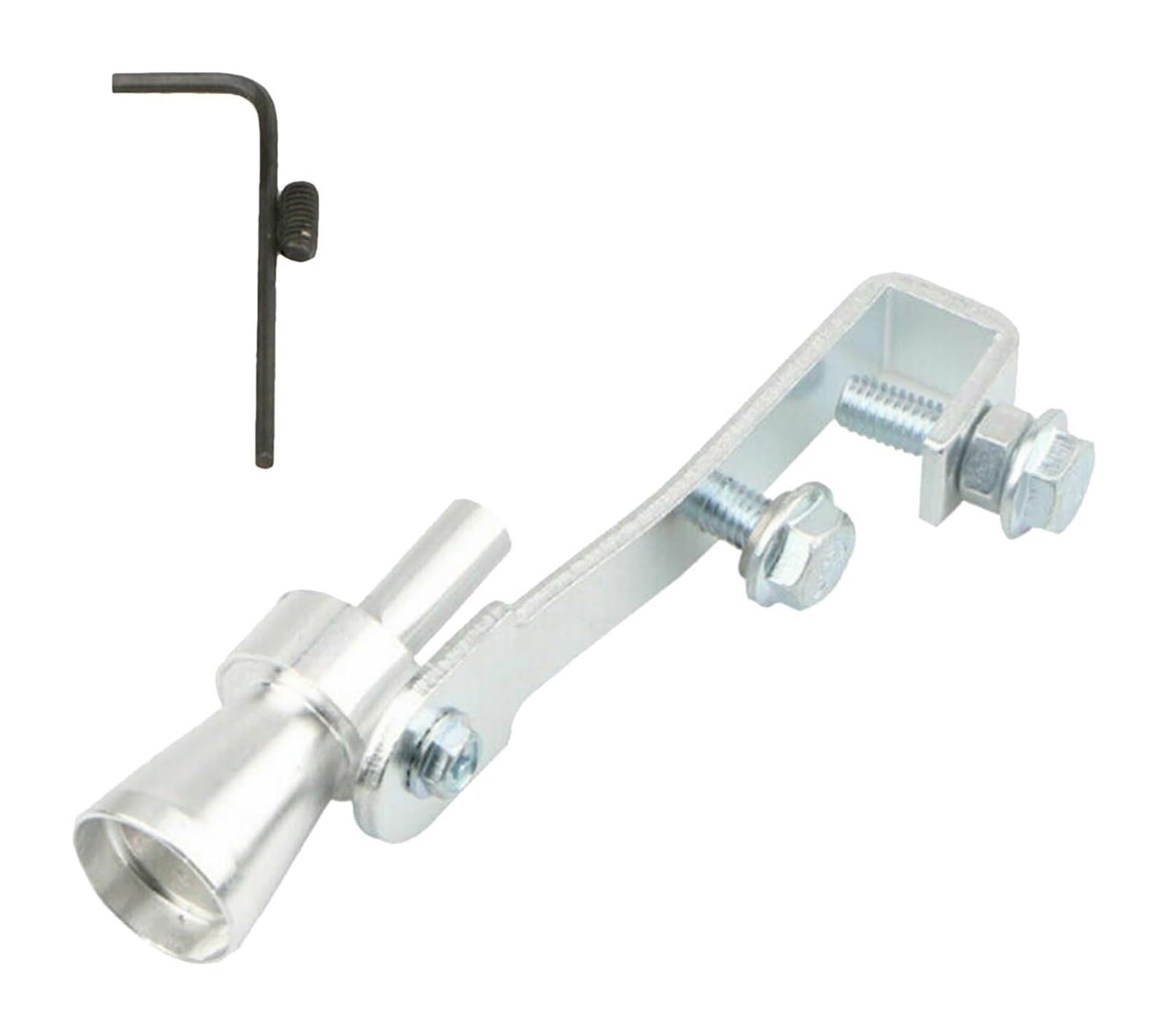 Auto Endrohre Auto Schalldämpfer Endrohr Auspuff Tragbare Auto Turbo Pfeife Universal Fake Simulator Auto Stabiles Auspuffrohr Auto Auspuffspitze(Silber) von WEKPOPMEVL