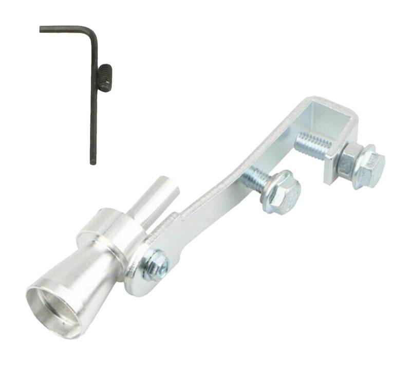 Auto Endrohre Auto Schalldämpfer Endrohr Auspuff Tragbare Auto Turbo Pfeife Universal Fake Simulator Auto Stabiles Auspuffrohr Auto Auspuffspitze(Silber) von WEKPOPMEVL