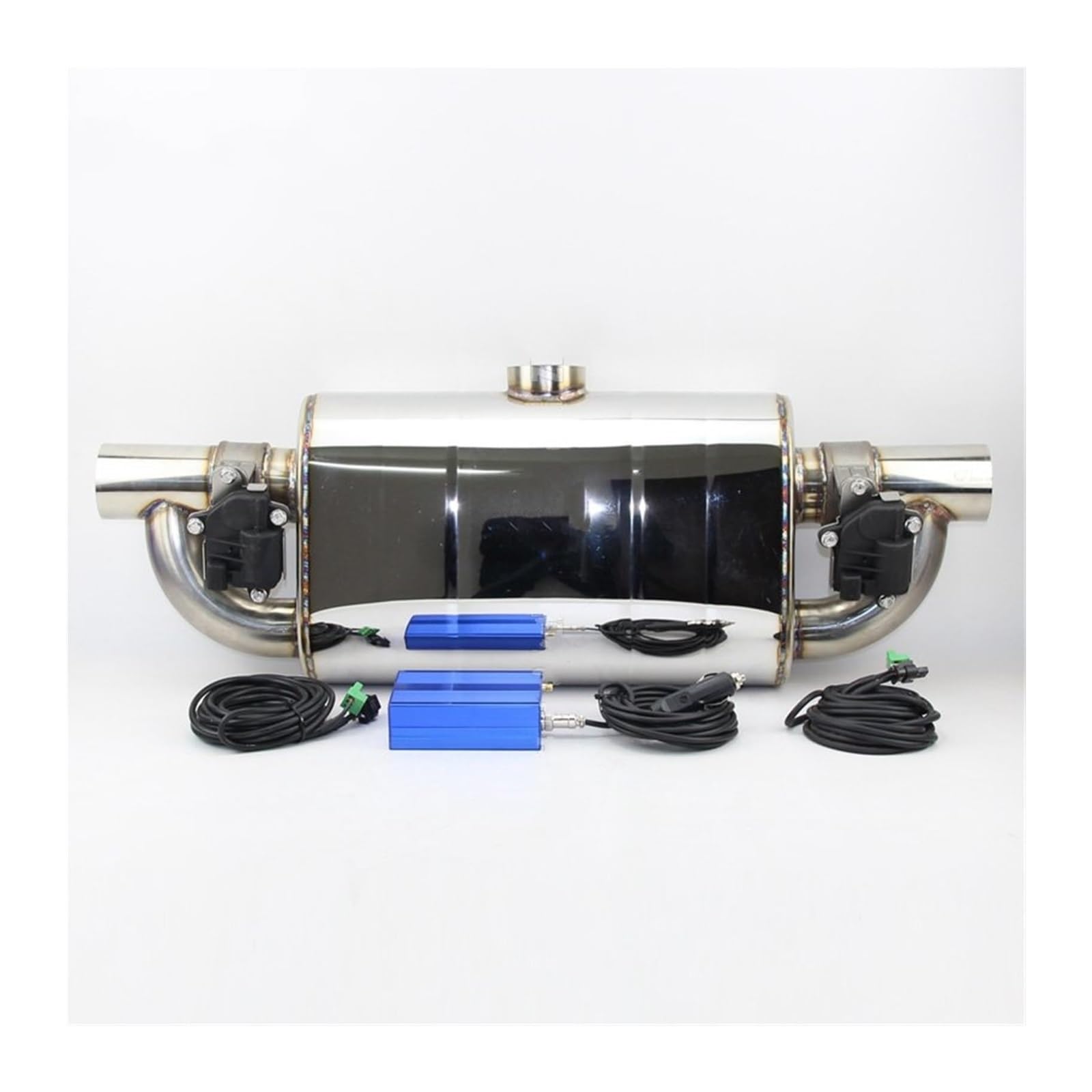 Auto Endrohre Auto Schalldämpfer Endrohr Auto Elektronisches Steuerventil Schalldämpfer Auspuffrohr Universal Start Sound Dual Auspuffrohre Auto Auspuffspitze(70mm2) von WEKPOPMEVL