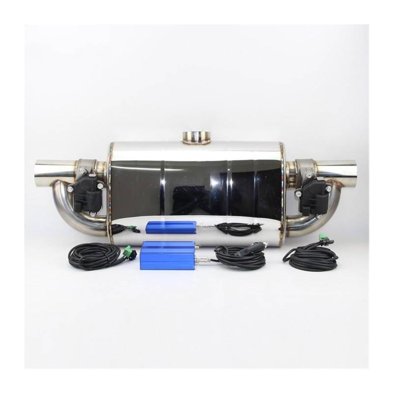 Auto Endrohre Auto Schalldämpfer Endrohr Auto Elektronisches Steuerventil Schalldämpfer Auspuffrohr Universal Start Sound Dual Auspuffrohre Auto Auspuffspitze(70mm2) von WEKPOPMEVL